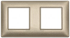Ramka ozdobna, technopolimer 4M (2+2) 71mm metall.bronze