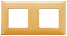 Ramka ozdobna, technopolimer 4M (2+2) 71mm Reflex amber