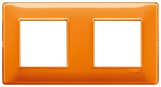 Ramka ozdobna, technopolimer 4M (2+2) 71mm Reflex orange