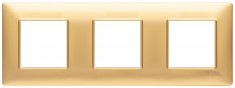 Ramka ozdobna, technopolimer, 6M (2+2+2), matowy złoty