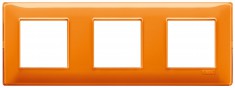 Ramka ozdobna, technopolimer 6M (2+2+2) 71mm Reflex orange