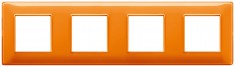 Ramka ozdobna 8M (2+2+2+2) 71mm Reflex orange