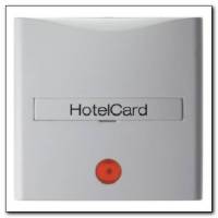 Łącznik na kartę hotelową-nasadka z nadrukiem i czerwoną soczewką; śnieżnobiały, połysk; S.1/B.3/B.7 Glas Numer katalogowy: 16408989