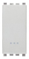 Przycisk 1P, NO, 10A, 1M, srebrny