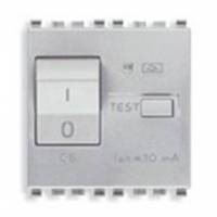Wyłącznik różnocowo-prądowy 1P+N, 10mA, C10, 2M, srebrny