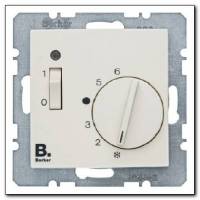 Regulator temperatury pomieszczenia 24V z zestykiem zwiernym, elementem centralnym i łącznikiem; kremowy; B.Kwadrat Numer katalogowy: 20318982