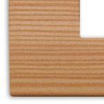 Ramka ozdobna Classic, 2M-centralnie (do puszki 3M), drewno naturalne, modrzew
