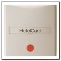 Łącznik na kartę hotelową-nasadka z nadrukiem i czerwoną soczewką; kremowy, połysk; S.1 Numer katalogowy: 16408982