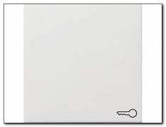 Klawisz symbol klucza Gira F100 biały